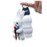 Mini Golf Ball Pouch Charm with Tee Holder