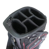 Fazer 3.0 Lightweight Golf Stand Bag – Black/Red (6 Divider)