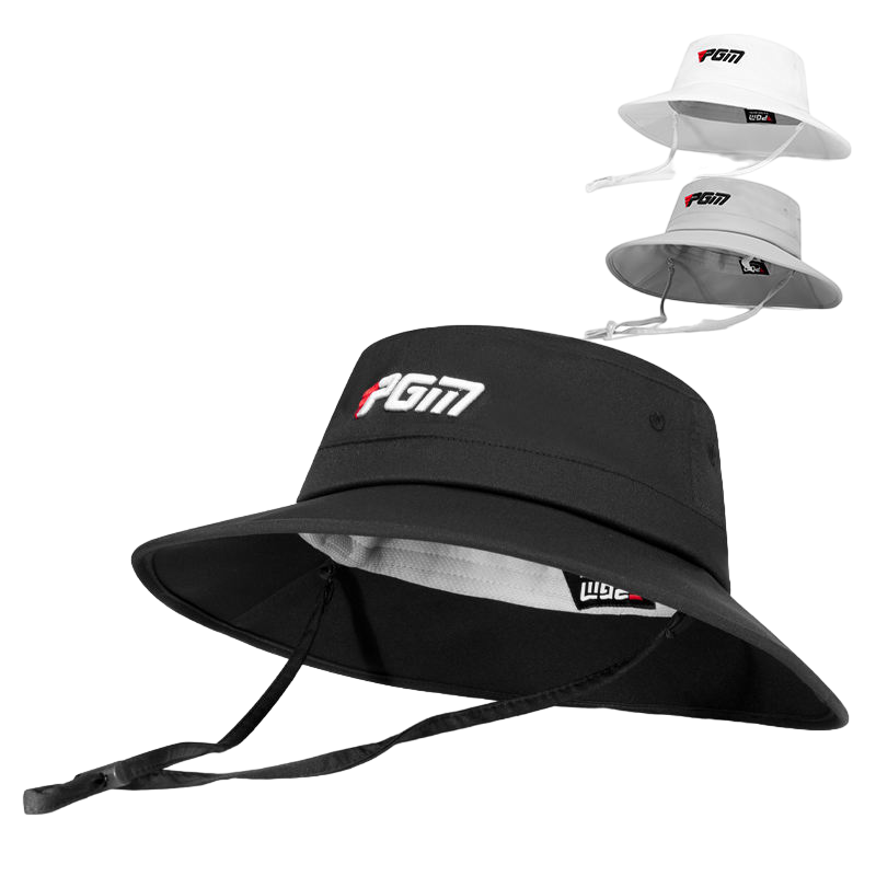 Adjustable Golf Bucket Hat for Men With Windproof Cord and Sweatband