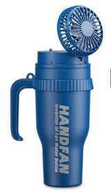 HandFan Upgraded 40 OZ Stainless Steel Vacuum Insulated Tumbler with Lid and Straw for Water, Iced Tea or Coffee