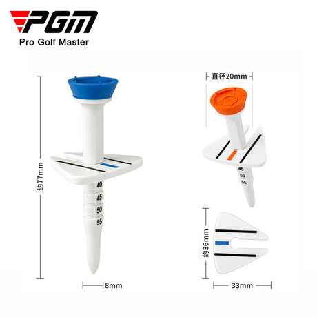Adjustable Limit Ball Holder Aiming Assist 77mm Serve Length Tee 4 pieces/box