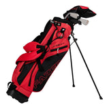Fazer Junior CTRX Age 9-11 5-Piece Golf Stand Bag Package Set - Power Red