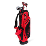 Fazer Junior CTRX Age 9-11 5-Piece Golf Stand Bag Package Set - Power Red