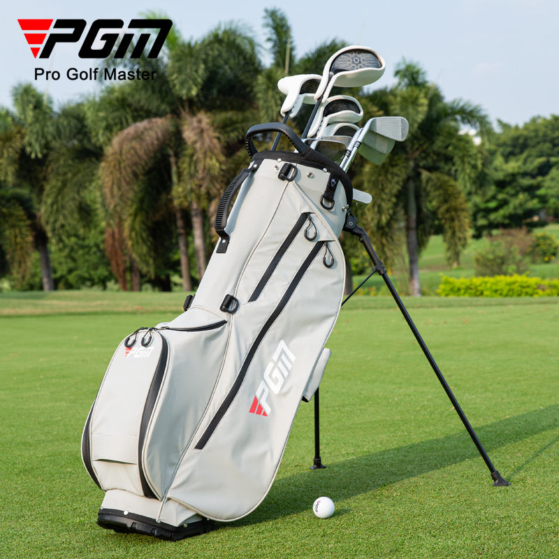 Men's PGM Lightweight Waterproof Golf Stand Bag - Red