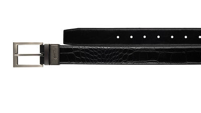 Men's Nike Croco to Smooth Reversible Golf Belt - Black