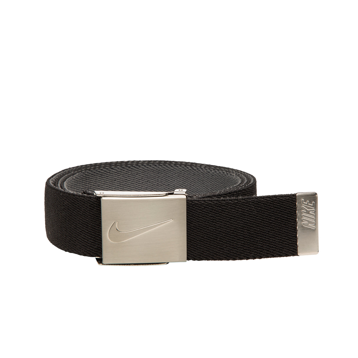 Junior Golf Essential Reversible Stretch Web Belt - Black and Grey