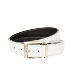 Men's Nike Double Row Stitch Reversible Golf Belt - White and Black