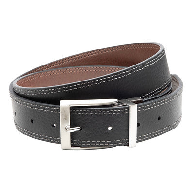 Men's Nike Double Row Stitch Reversible Golf Belt - Black and Brown