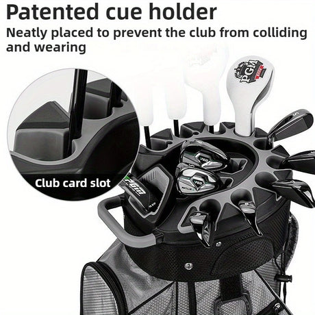 Anti-Collision Fixed Rack 14 Divider Golf Bag