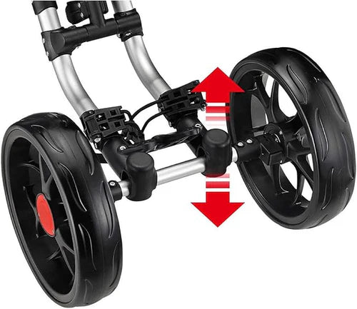 Greg Norman ONE Pro One-Click Folding 4-Wheel Golf Push Trolley
