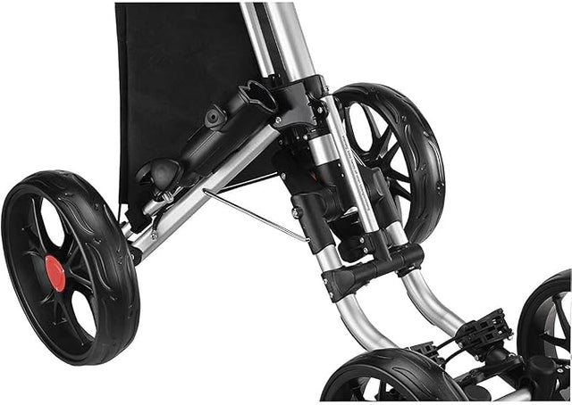 CaddyCruiser ONE Pro One-Click Folding 4-Wheel Golf Push Cart (Trolley)