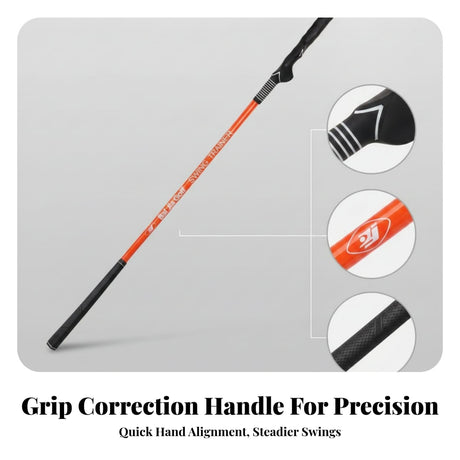 Golf Multifunctional Double-Headed Practice Stick-Improve Grip Posture and Hitting Power Training AId