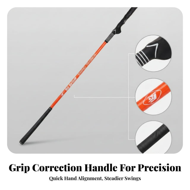 Golf Multifunctional Double-Headed Practice Stick-Improve Grip Posture and Hitting Power Training AId