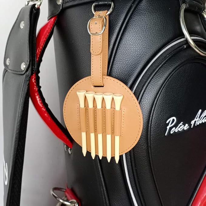 Leather Golf Tees Holder