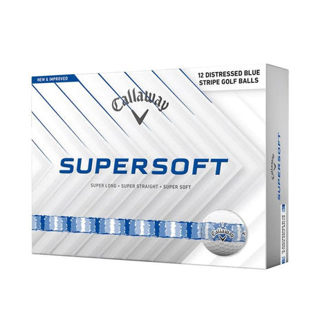 Supersoft Distressed Teal Stripe Golf Balls