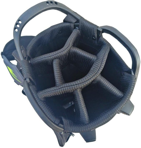 Benross Pro 7.0 Golf Stand Bag – Lightweight Golf Carry Bag with 7-Way Divider - Black Lime
