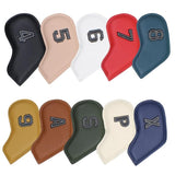 Golf Leather Iron Cover Set - 10 Pc