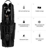 Hardcase Golf Travel Bag - Wheels, Anti-Collision Design Hard Shell on Top