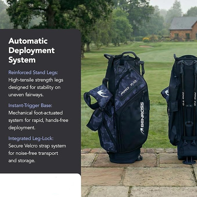 Benross Pro 7.0 Golf Stand Bag – Lightweight Golf Carry Bag with 7-Way Divider