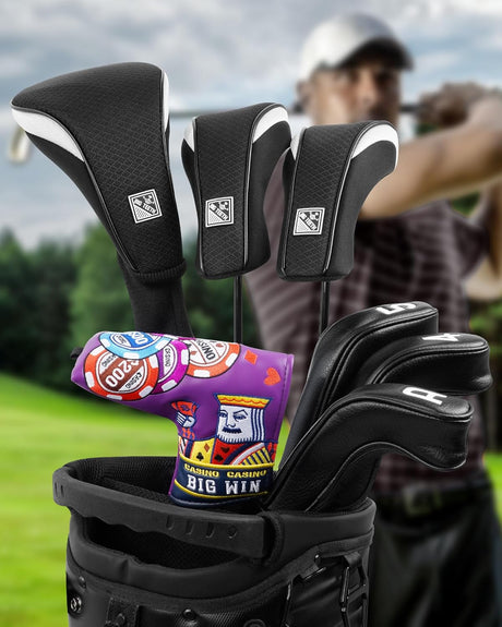 BigTeeth Utility Golf Hybrid Headcover #UT – Includes Tags 2–6 and UT