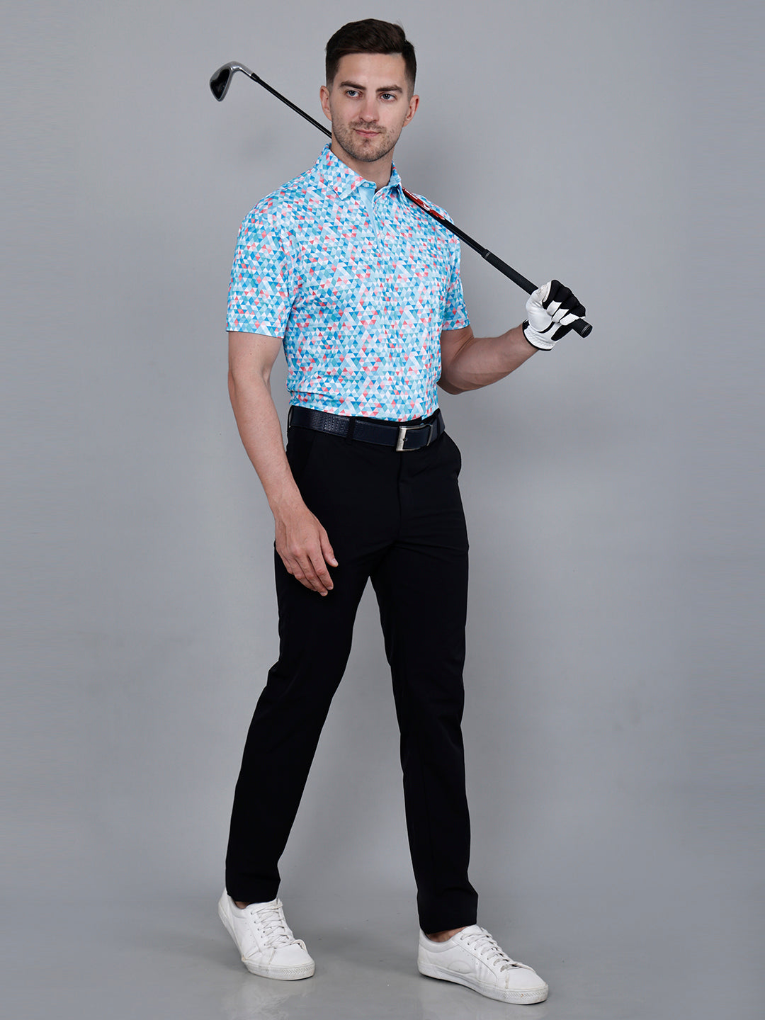 Prism Multicolor Golf Polo T Shirt