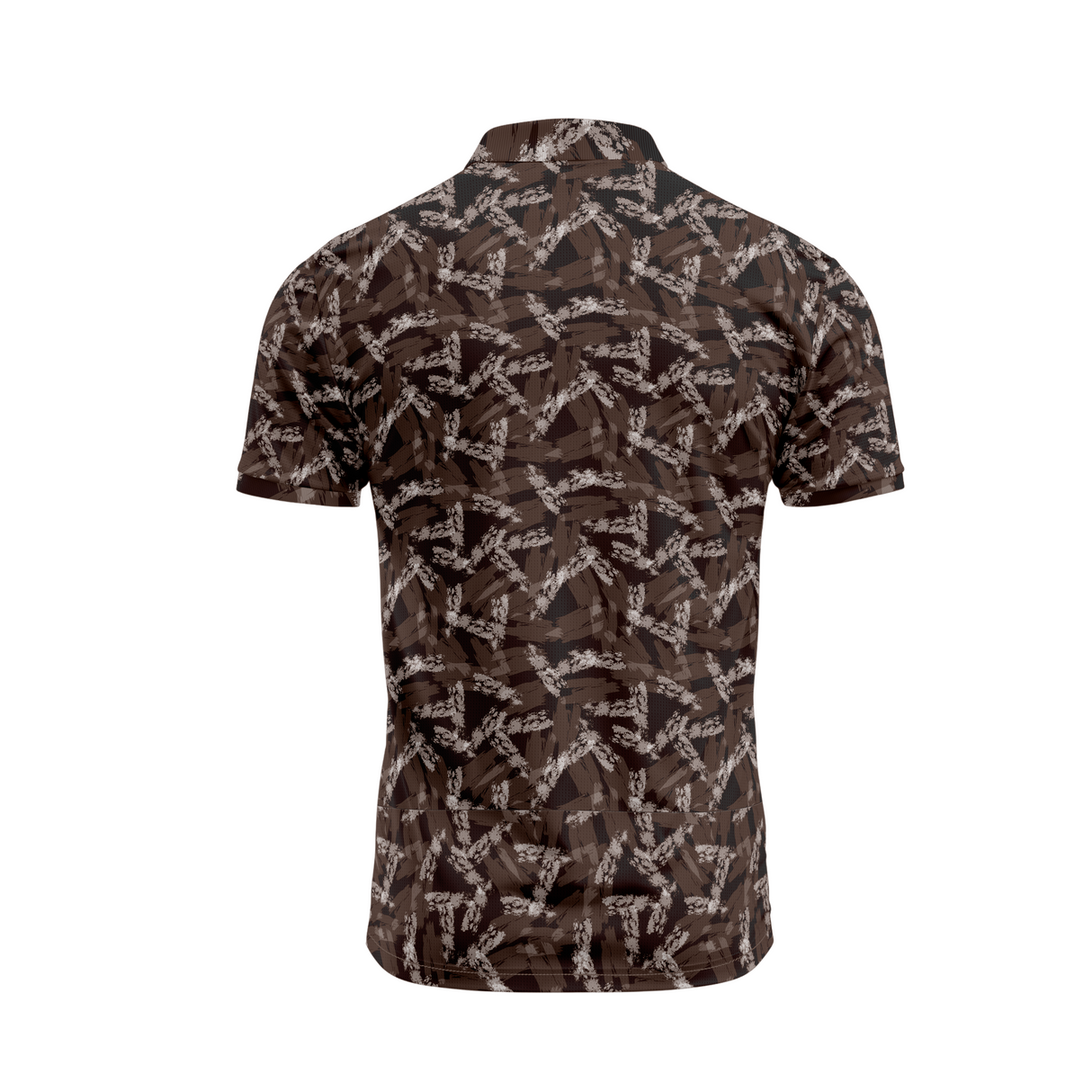 Men's Brush Stroke Golf Polo - Brown