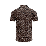 Men's Brush Stroke Golf Polo - Brown