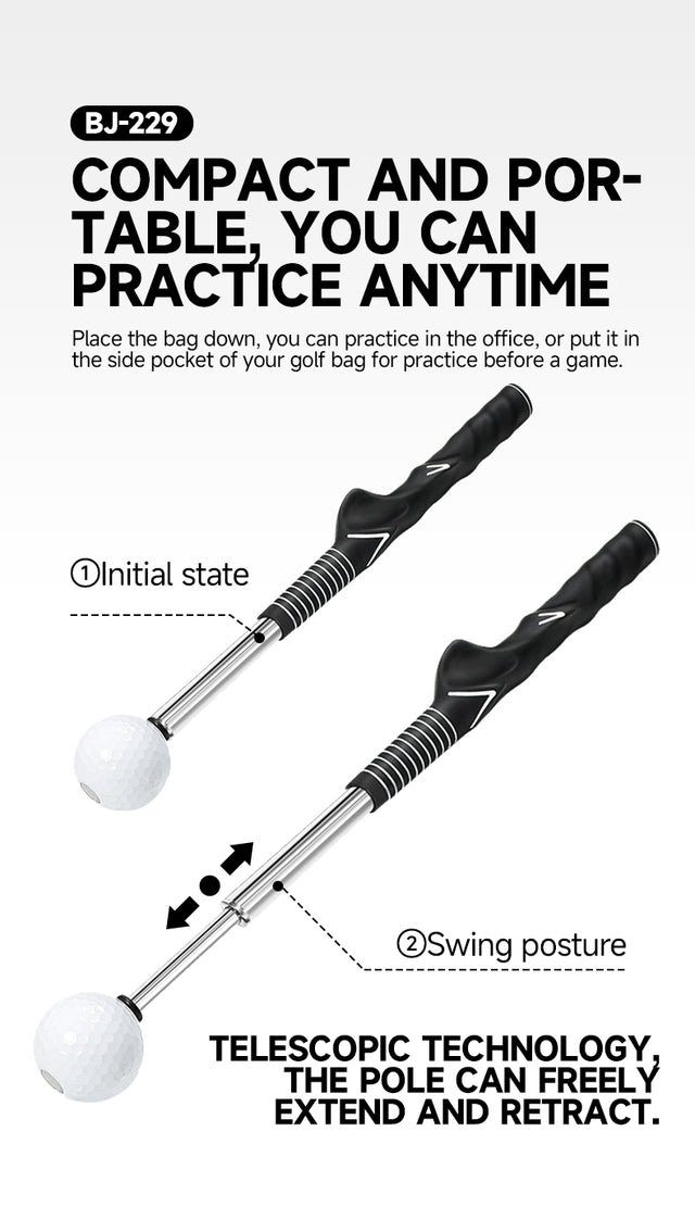 Golf Swing Strength Training Device. It Mainly Judges the Accuracy of the Swing Through the Rebound Sound