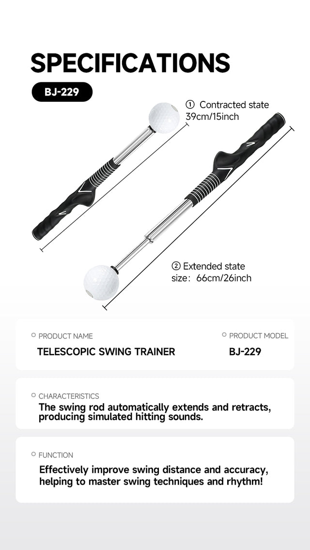 Golf Swing Strength Training Device. It Mainly Judges the Accuracy of the Swing Through the Rebound Sound