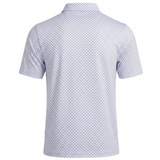 Men's White Diamond Golf Polo