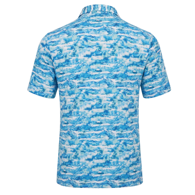 Men's Ocean Wave Golf Polo