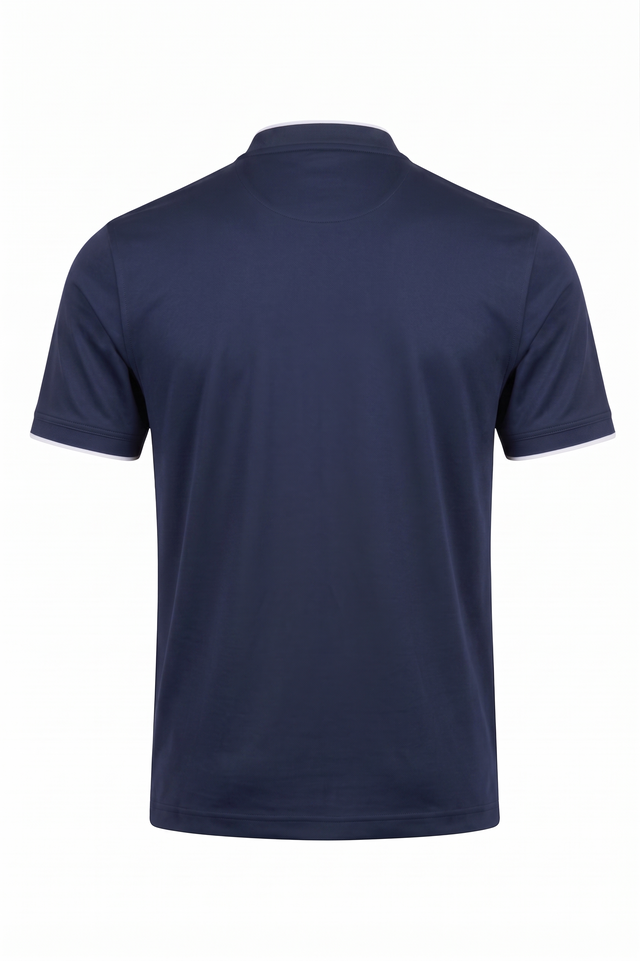 Baseball Collar Micro Pique Shark Polo