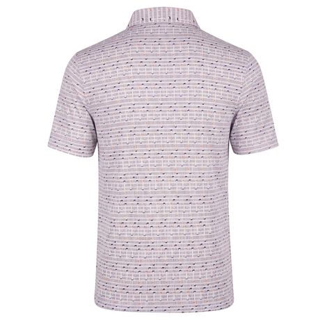 Men's Geometric Print Performance Golf Polo