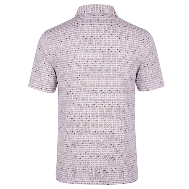 Men's Geometric Print Performance Golf Polo