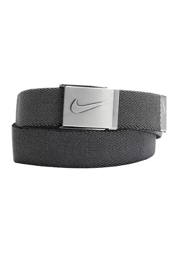 Junior Golf Essential Reversible Stretch Web Belt - Black and Grey