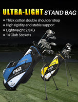 Golf Stand Bag Light Weight 14-Divider (with Complementary Rain Cover)