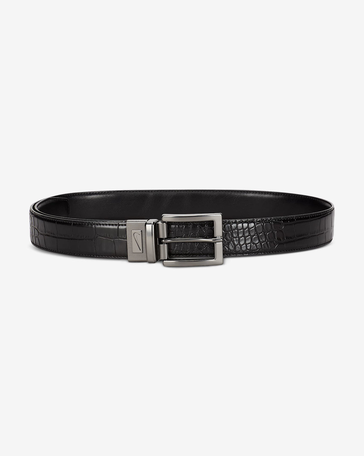 Men's Nike Croco to Smooth Reversible Golf Belt - Black