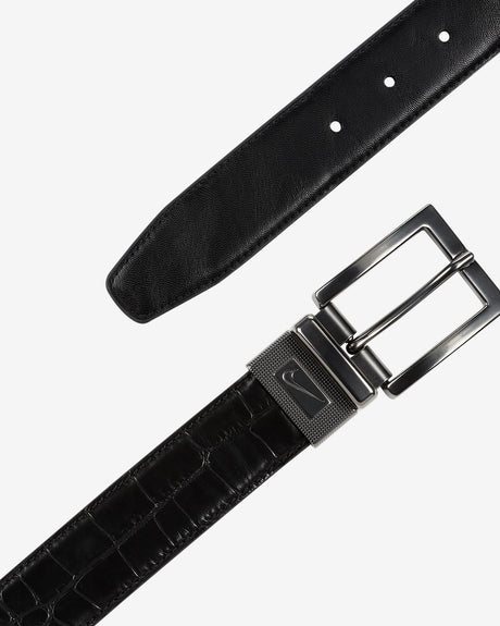 Men's Nike Croco to Smooth Reversible Golf Belt - Black