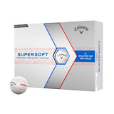 Supersoft Splatter 360 Golf Balls- White/Red