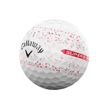 Supersoft Splatter 360 Golf Balls- White/Red