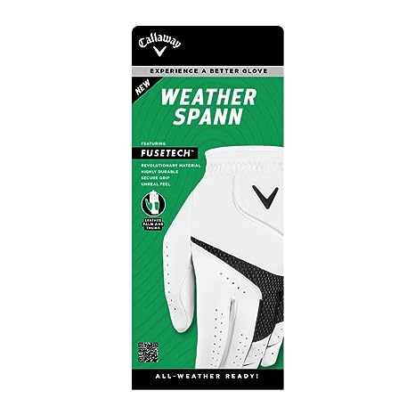 Weather Spann Fusetech Golf Glove Men's Left Hand - White