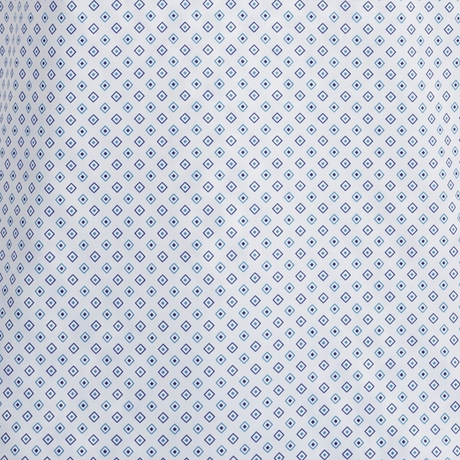Men's White Diamond Golf Polo