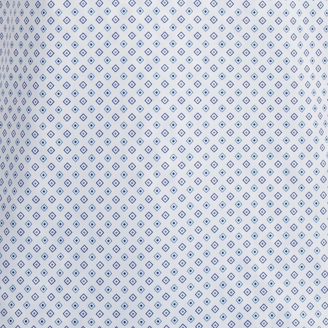 Men's White Diamond Golf Polo