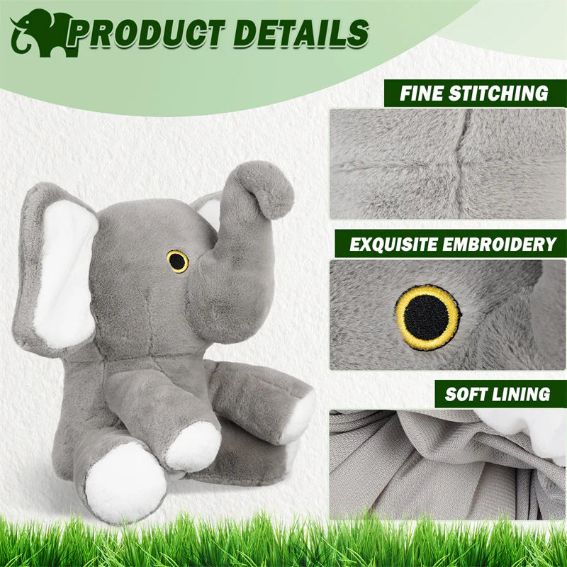 Grey Elephant Animal Golf Club Driver Head Cover