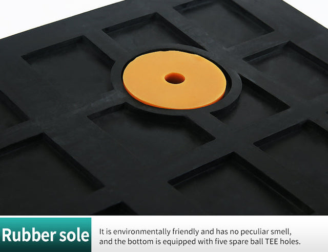 Single Surface Hitting Practice Mat With Rubber Base