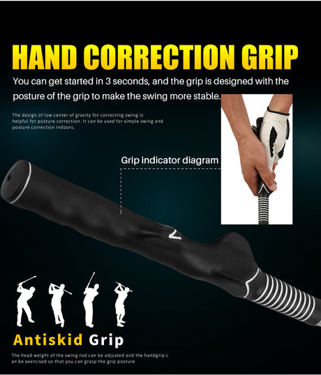 Golf Swing Trainer – Adjustable Weighted Swing Bar