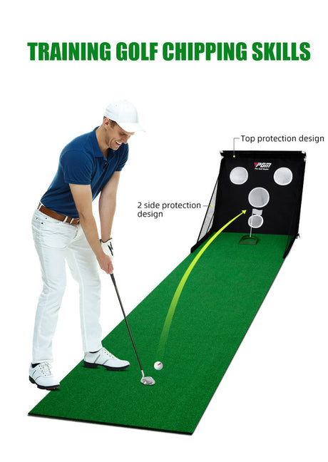 TL033 Golf Putting & Chipping Mat  Indoor Nylon Practice Green