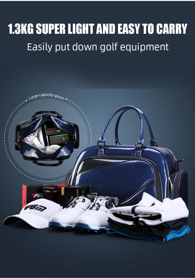 Men Waterproof Golf Boston Sport Clothing Bag With Shoe Compartment