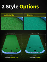 Premium 3 Hole Putting Green Practice Mat