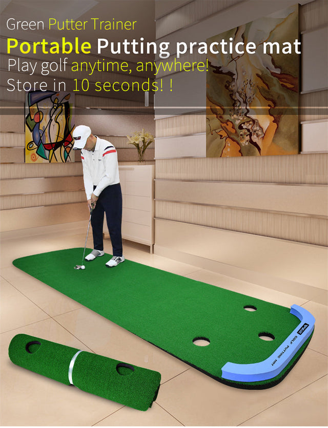 Premium 3 Hole Putting Green Practice Mat